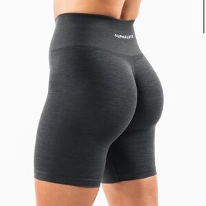 Alphalete size small 6.5 inseam shorts in shadow gray